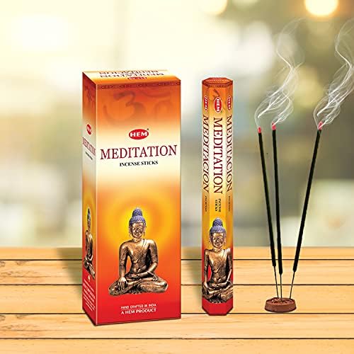HEM Meditation Incense Sticks Pack of 6 120 Count 301g