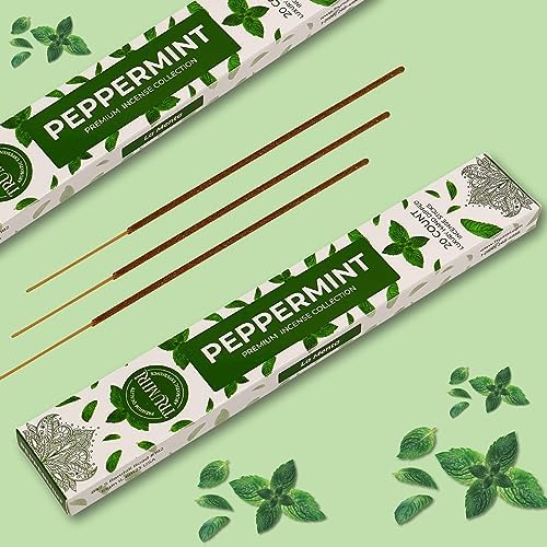 Peppermint Incense Sticks - 40 Sticks Dual Pack