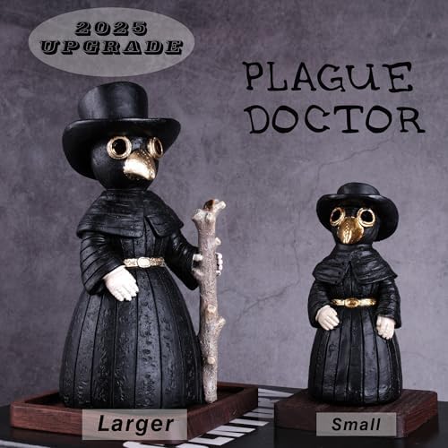 2025 Upgrade Plague Doctor Incense Holder Handmade Resin Decoration for Home and Stress Relief