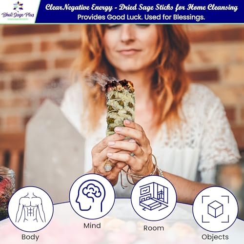 Sage Smudge Kit 4 Sticks for Cleansing and Harmony
