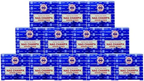 TRUMIRI Nag Champa Incense Cones and Burner Bundle