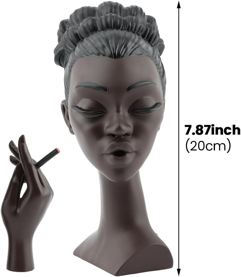 Elegant Black Woman Incense Burner for Home Decor
