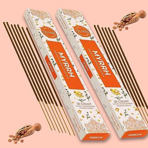 Myrrh Incense Sticks - 40 Stick Dual Pack - Natural Non Toxic
