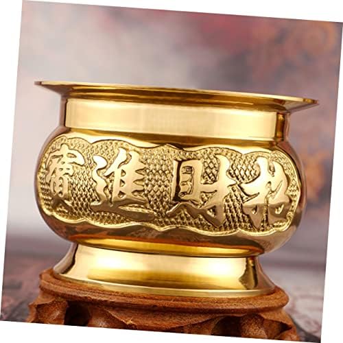 Delicate Gold Incense Burner for Home Decoration and Meditation