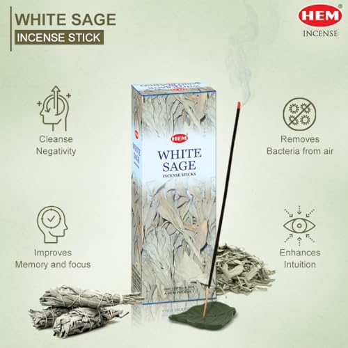 HEM White Sage Incense Sticks 100 Count