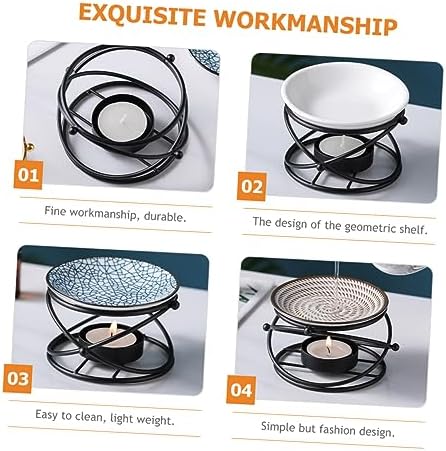 Amosfun Elegant Desktop Incense Burner Candle Holder