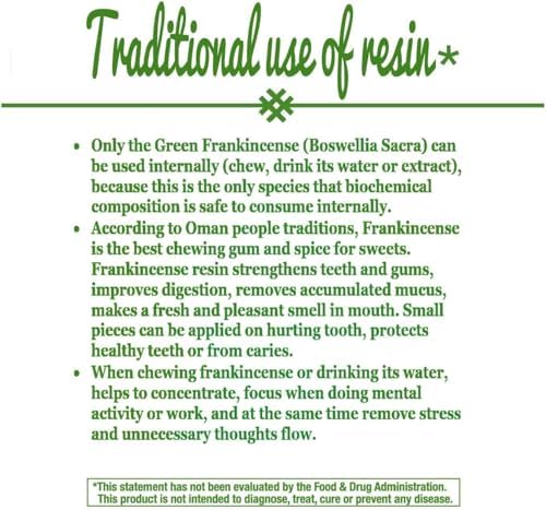 Royal Green Frankincense Hojari Incense 1 oz