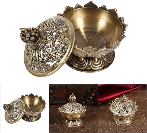 Vintage Style Bronze Incense Holder for Home Decoration