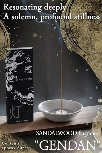 TOMORI Premium Japanese Sandalwood Incense Sticks 60 Count