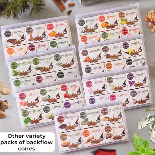 TRUMIRI Woody Backflow Incense Cones for Waterfall