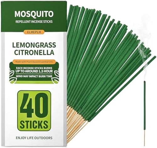 Natural Mosquito Repellent Incense Sticks 40 Pack