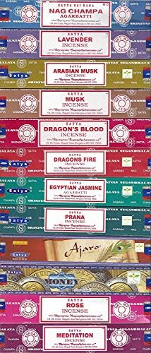 Set of 12 Natural Incense Sticks by Satya Bangalore