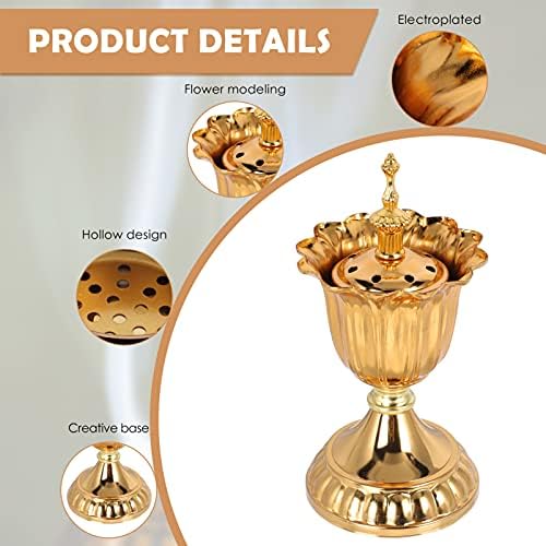 Macrame Decor Incense Burner with Golden Stand