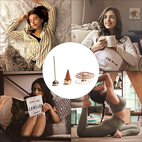 3 in 1 Brass Incense Holder with Easy Emptying Design