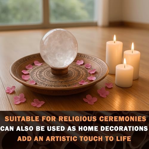 Copper Sacrifice Ritual Plate Three-Legged Offering Bowl