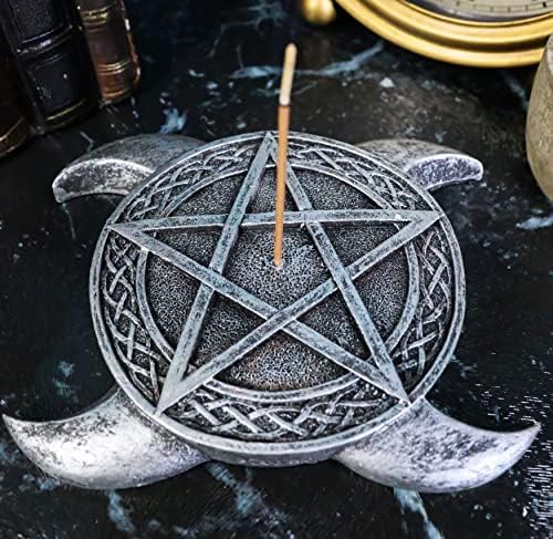 Ebros Gift Triple Goddess Moon Incense Holder