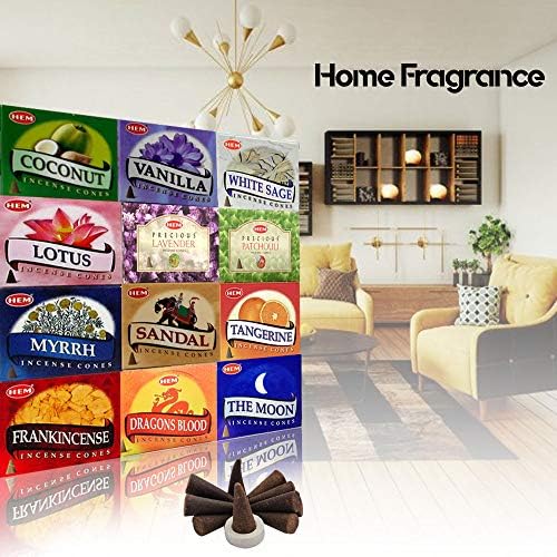 HEM Assorted Incense Cones - 120 Total