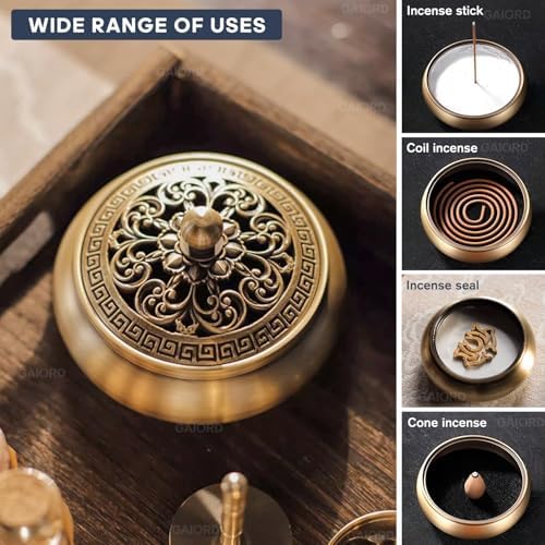 29 Pcs Brass Incense Burner Kit for Home and Meditation