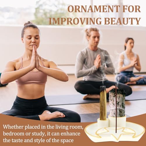 Multipurpose Incense and Candle Holder with Ash Catcher