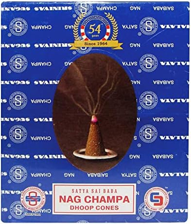 TRUMIRI Nag Champa Incense Cones and Burner Bundle