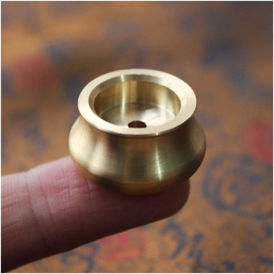 Acxico 3Pcs Mini Copper Incense Cone Stick Burner Plates