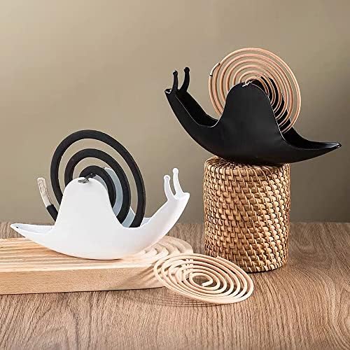 Kudriod Incense Holder with Mosquito Coil Design Iron Material Black
