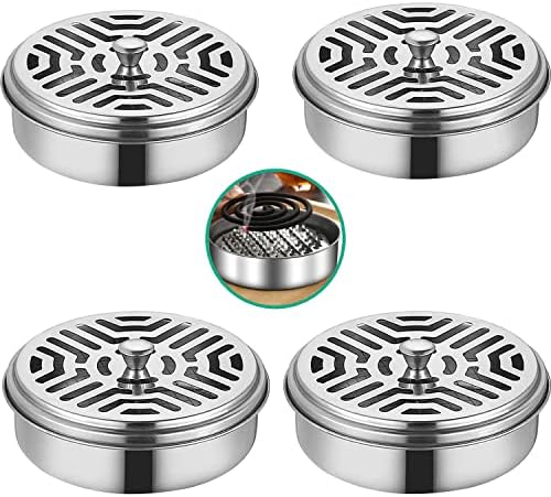 BO SHER 4 Portable Mosquito Coil Holder with Handle