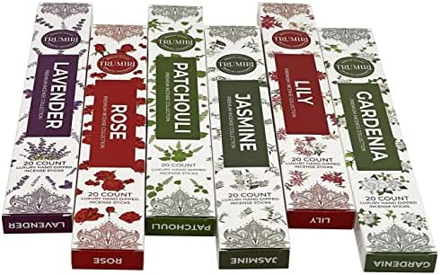 Floral Incense Sticks Variety Pack - 120 Count
