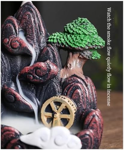 KTELI High Mountain Flowing Waterfall Incense Burner
