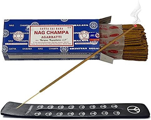 Trumiri Incense Stick Holder Bundle with Nag Champa Incense Sticks