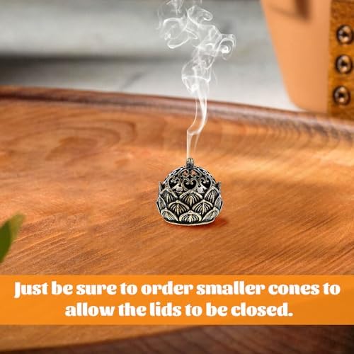 2Pcs Mini Lotus Incense Burner for Home Decor