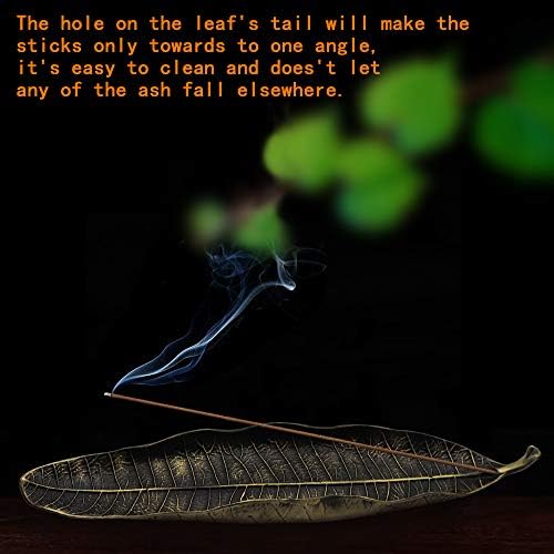 Leaf and Snail Incense Holder Set - Durable Zinc Alloy