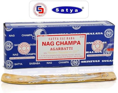 Raajsee Incense Stick Holder Bundle with Nag Champa 250g Pack