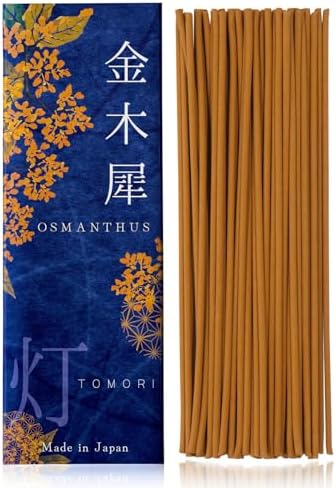 TOMORI Premium Japanese Osmanthus Incense Sticks 60 Count