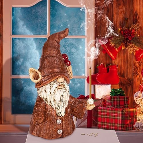 Gnome Incense Holder for Sticks and Cones Unique Christmas Decor