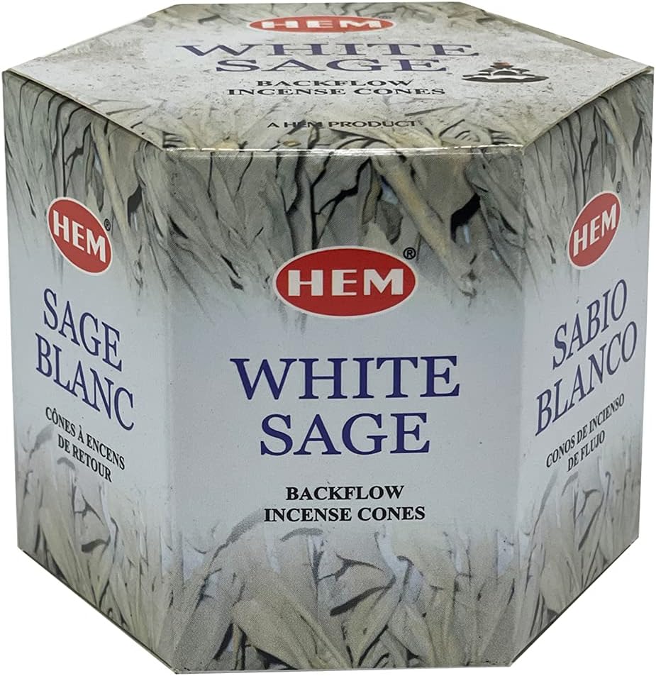 TRUMIRI White Sage Backflow Incense Cones