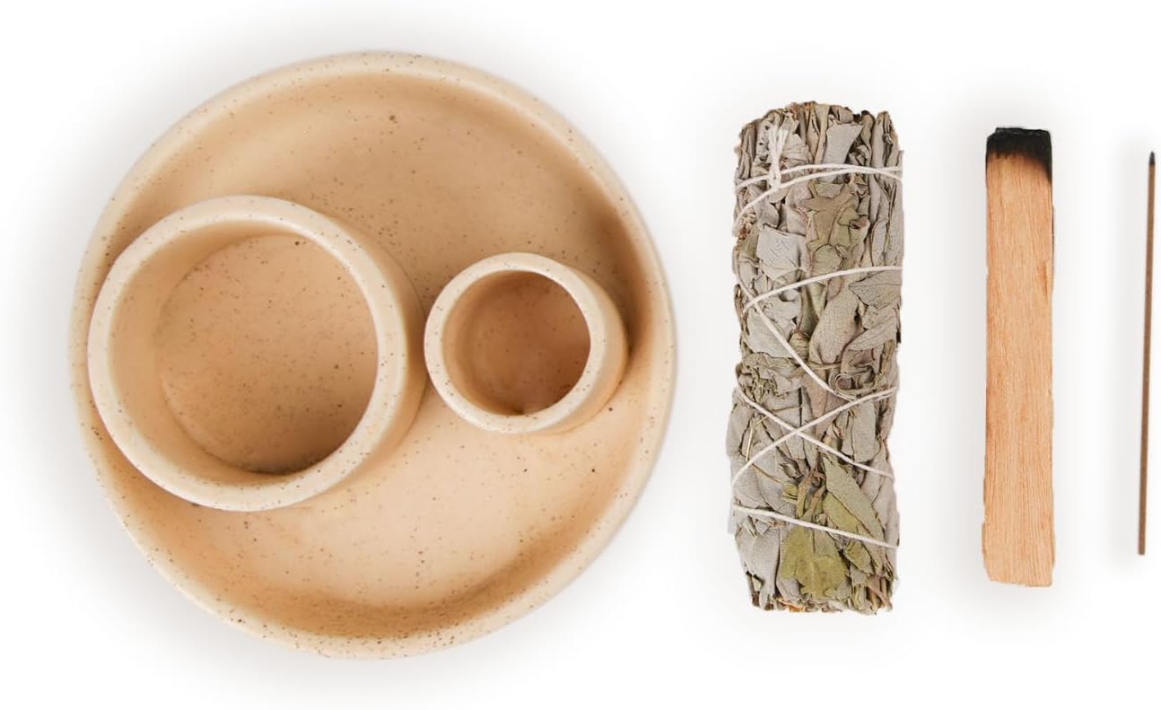 4 in 1 Incense Holder with Ash Catcher Tray