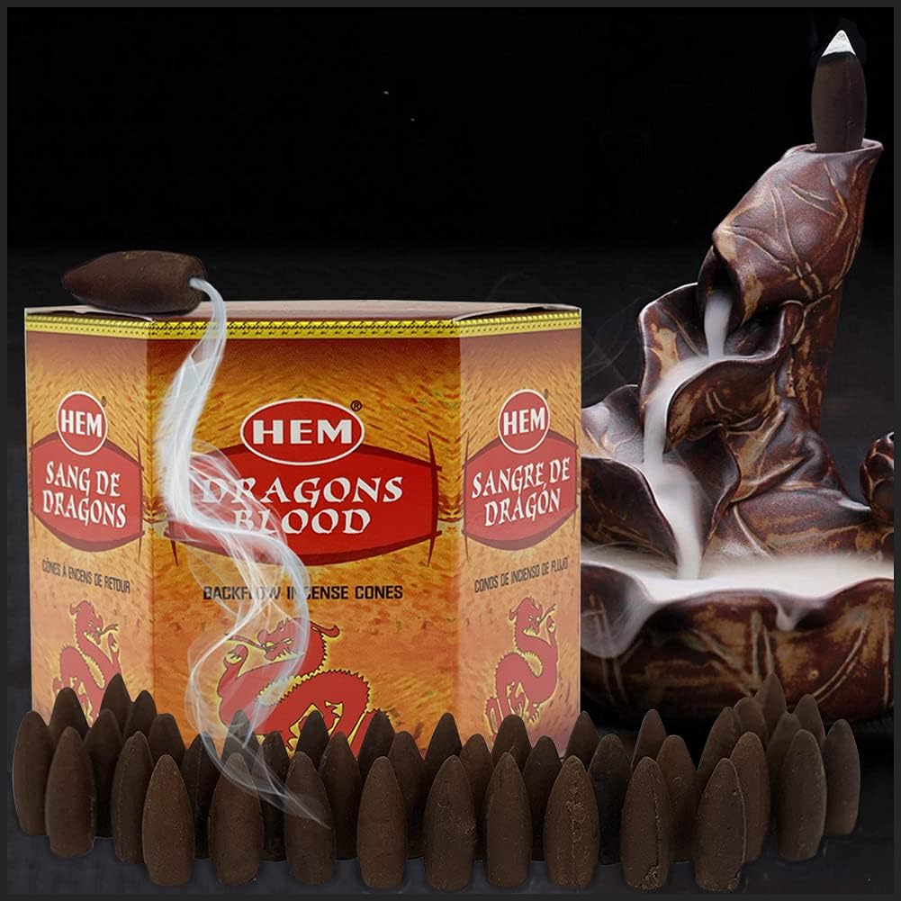 Dragons Blood Incense Cones for Aromatic Smoke Fountain