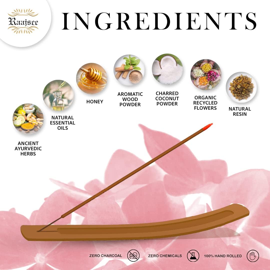 Raajsee Japanese Rose Incense Sticks 100 Gm Pack