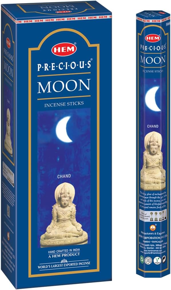 HEM Moon Incense Sticks Pack of 6 120 Count