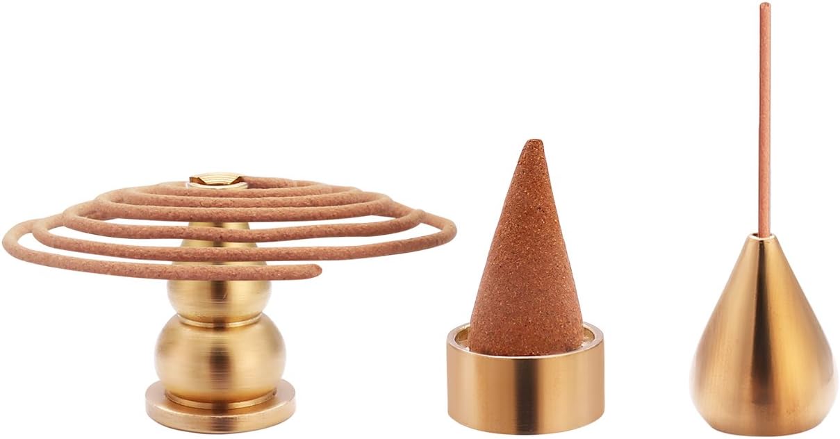 Chenshuo Brass Incense Burner with 3 Styles