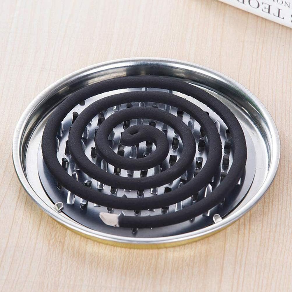 4PCS Portable Incense Coil Holder with Fireproof Design