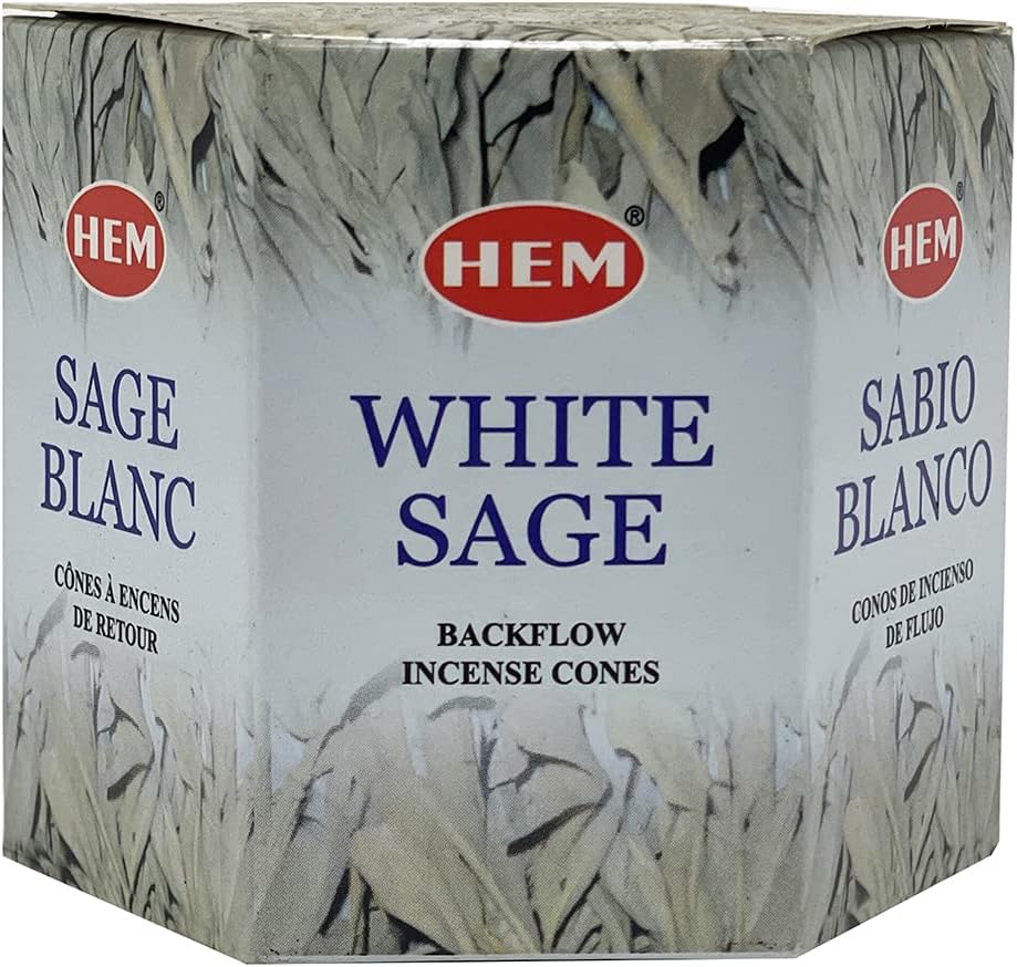 TRUMIRI White Sage Backflow Incense Cones