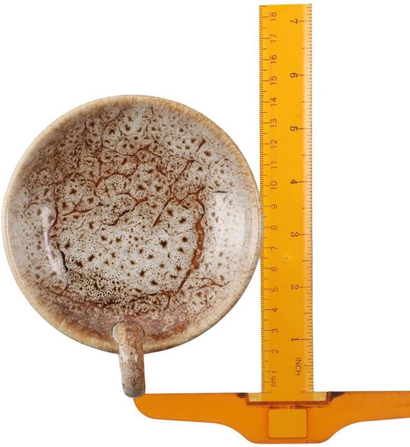 Vintage Ceramic Candle Holders with Handle Round Farmhouse Decor