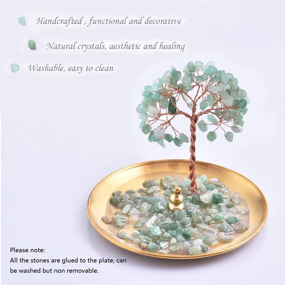 Healing Crystal Incense Holder for Sticks and Home Decor