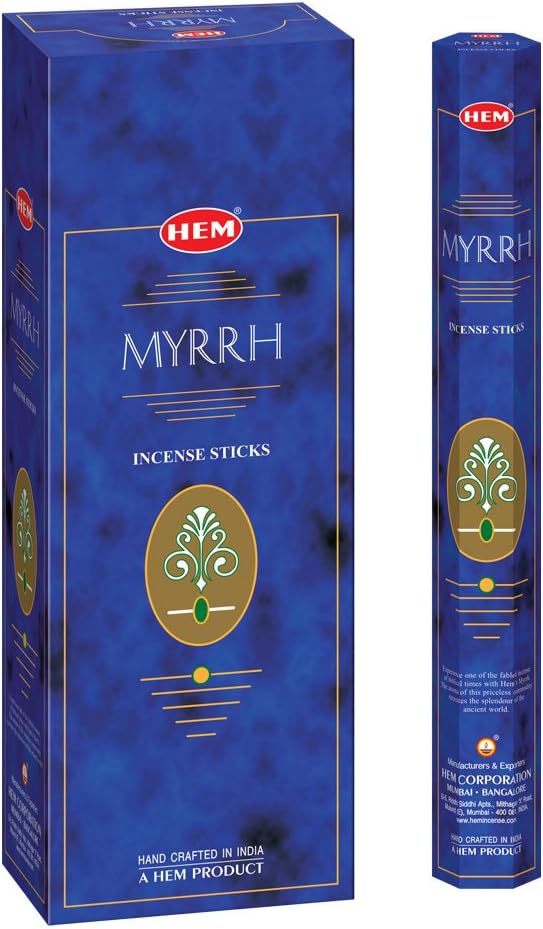 HEM Myrrh Incense Sticks Pack of 6