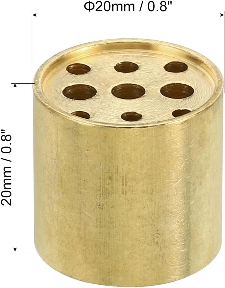 PATIKIL Brass Incense Holder 2 Pack with 9 Holes