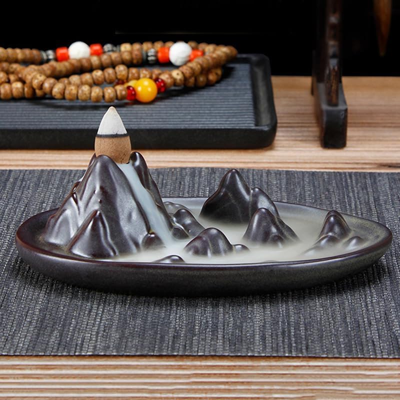 Yeehtech Incense Burner Ceramic Backflow Censer Holder