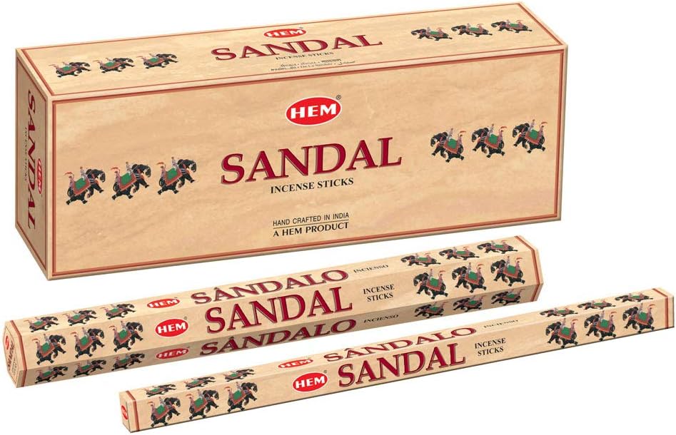 HEM Sandal Incense Sticks - 120 Count Pack