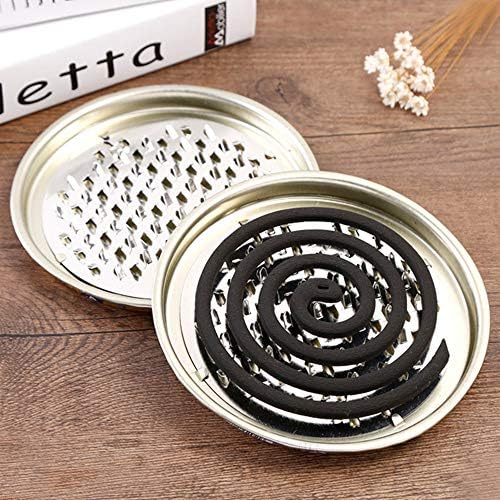 4 Pack Mosquito Coil Holder with Cover for Outdoor Use